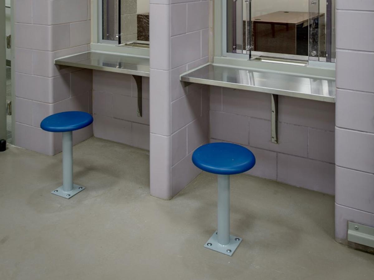 Detention Floor Mount Stool - SWS Group